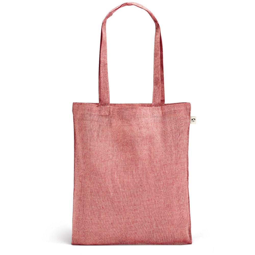 RYNEK. Tas met gerecycled katoen (70%), polyester (30% rPET) (140 g/m²) - voor bedrijven en relatiegeschenken - Rood