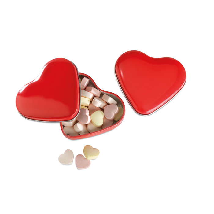 LOVEMINT - Snoepjes in metalen doosje - voor bedrijven en relatiegeschenken - Rood