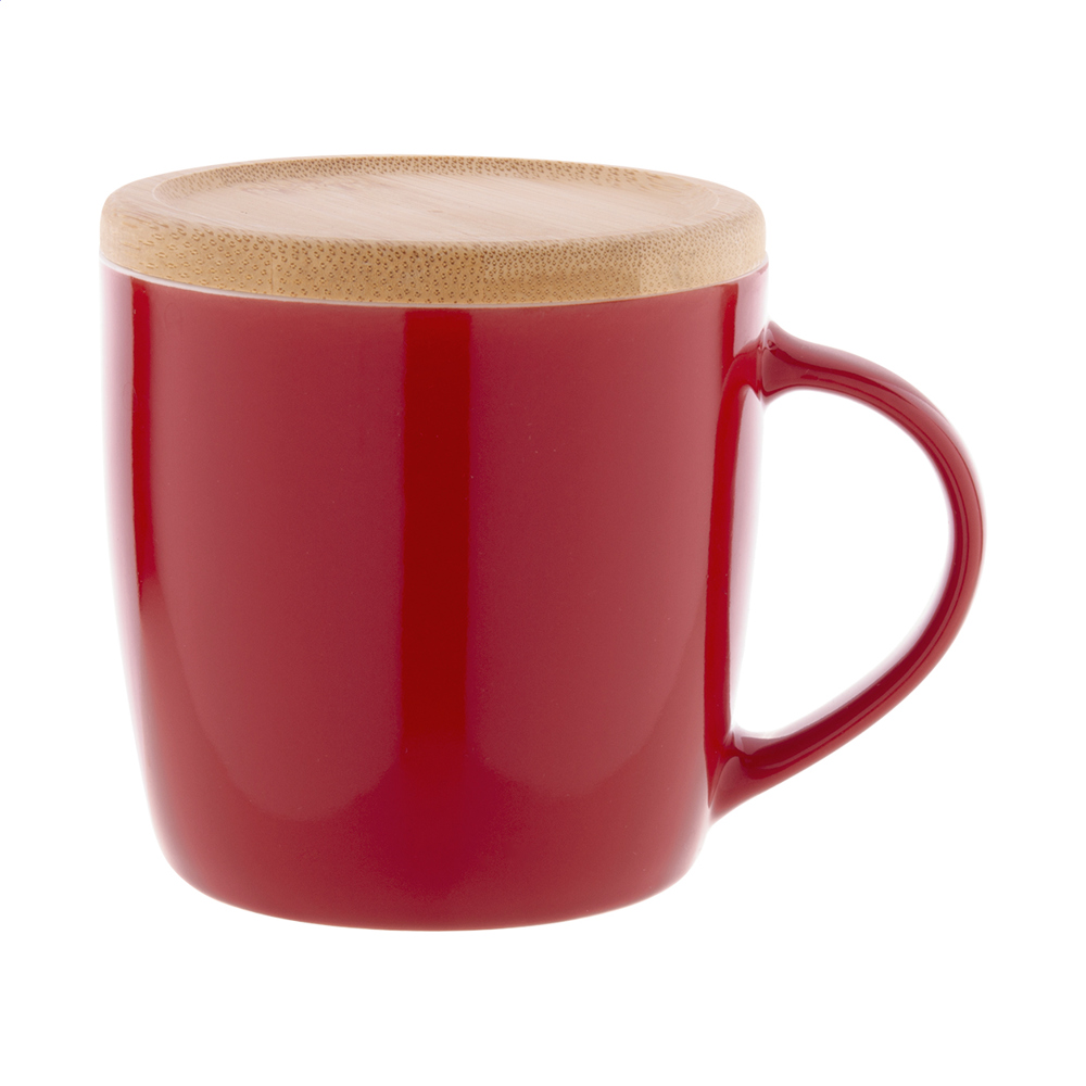 Hemera Plus - mok - voor bedrijven en relatiegeschenken - rood/wit