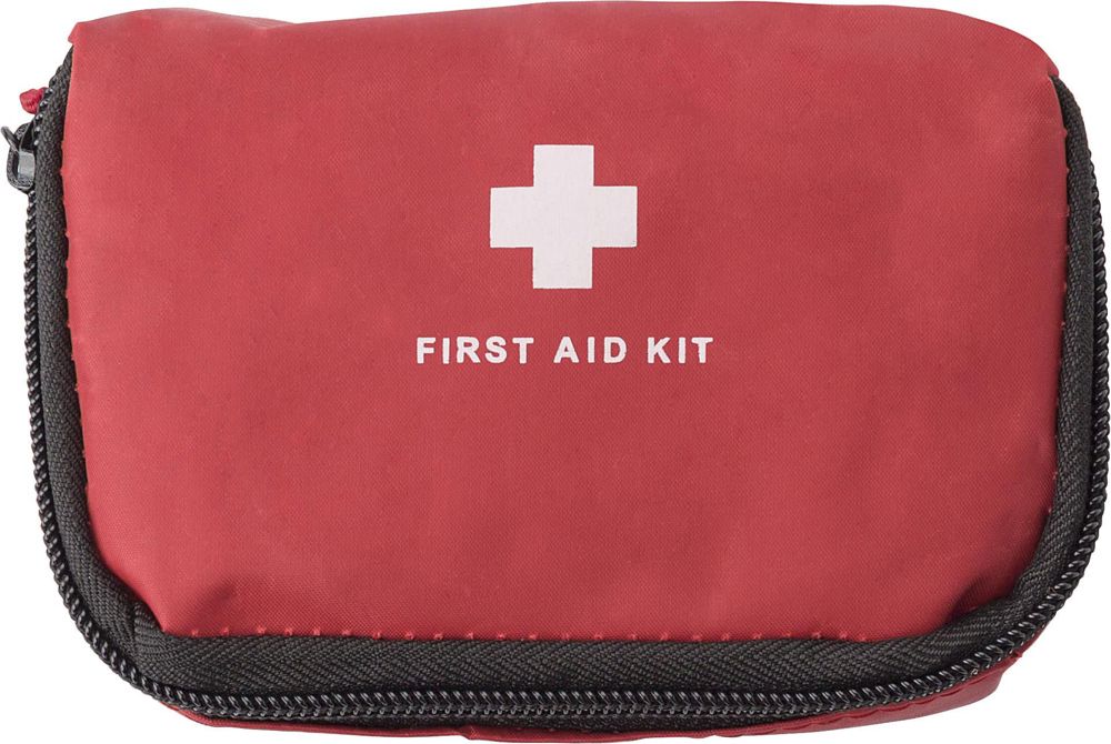 Nylon EHBO-set Tiffany - met logo of onbedrukt bestellen - Rood