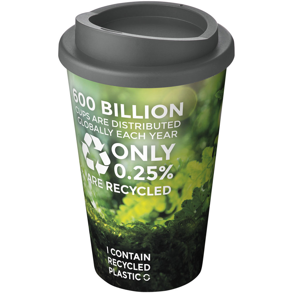 Brite Americano® 350 ml geïsoleerde beker - met logo of onbedrukt bestellen - grijs