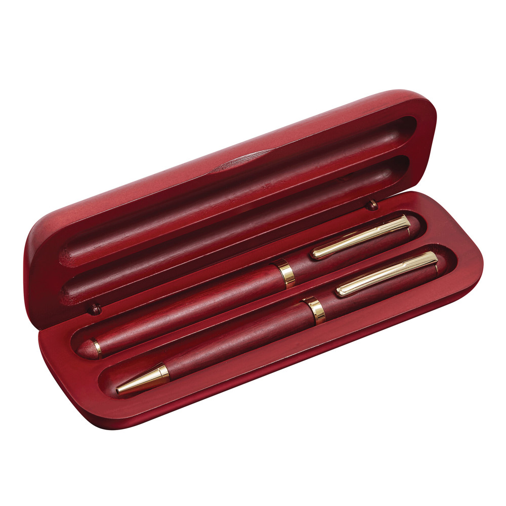 POET - Elegant palissanderhouten set - met logo of onbedrukt bestellen