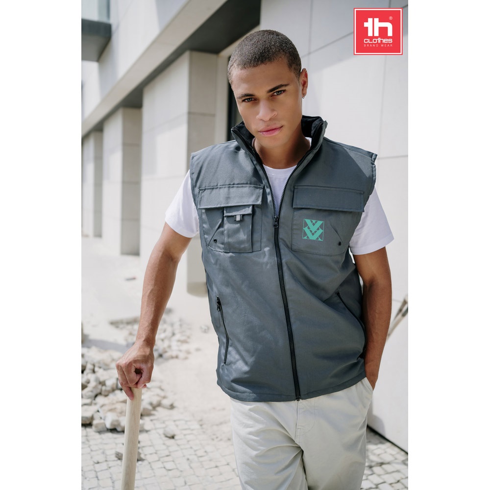 THC STOCKHOLM. Workwear gevoerde bodywarmer - met logo of onbedrukt bestellen