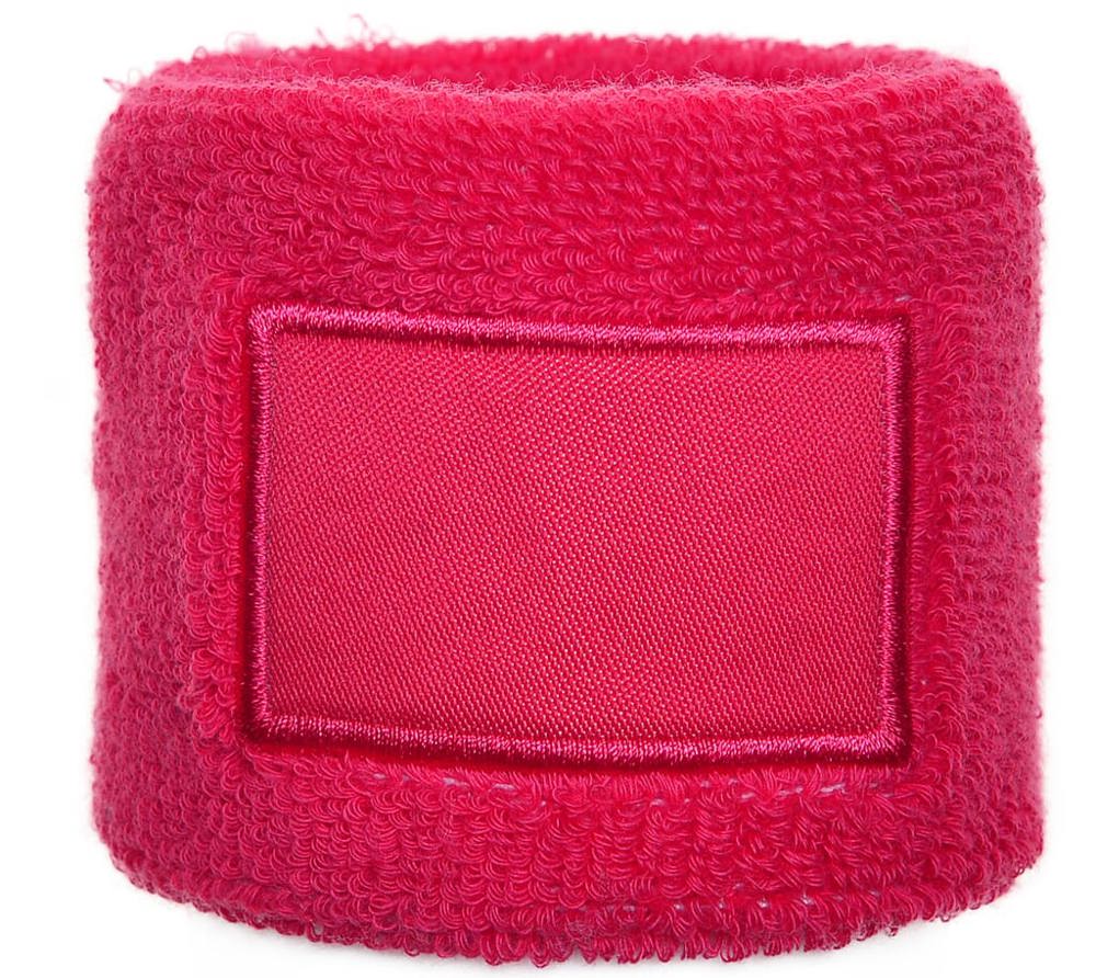 Polsband met label - met logo of onbedrukt bestellen - Roze (PMS 212c) / Roze