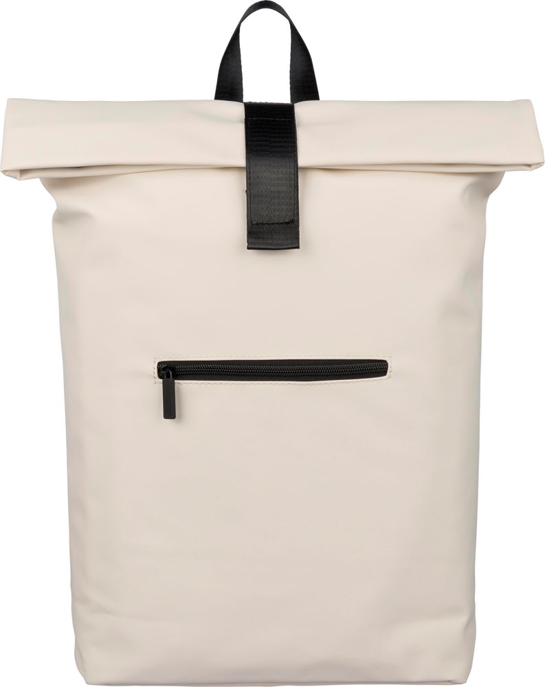 Gerecyclede PU-rugzak Naiya - voor bedrijven en relatiegeschenken - Beige