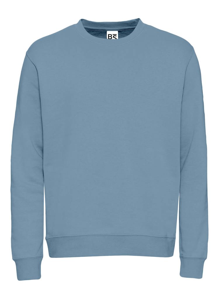 BS Atlas sweater, 280 gr/m² - met logo of onbedrukt bestellen - Middenblauw (PMS 2157C)