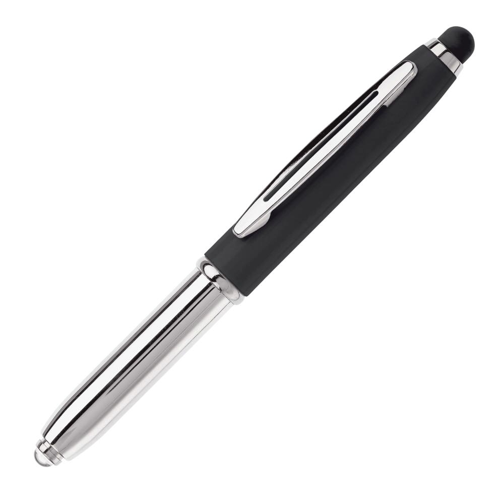 Balpen Shine stylus metaal - kopen of bedrukken - Zwart