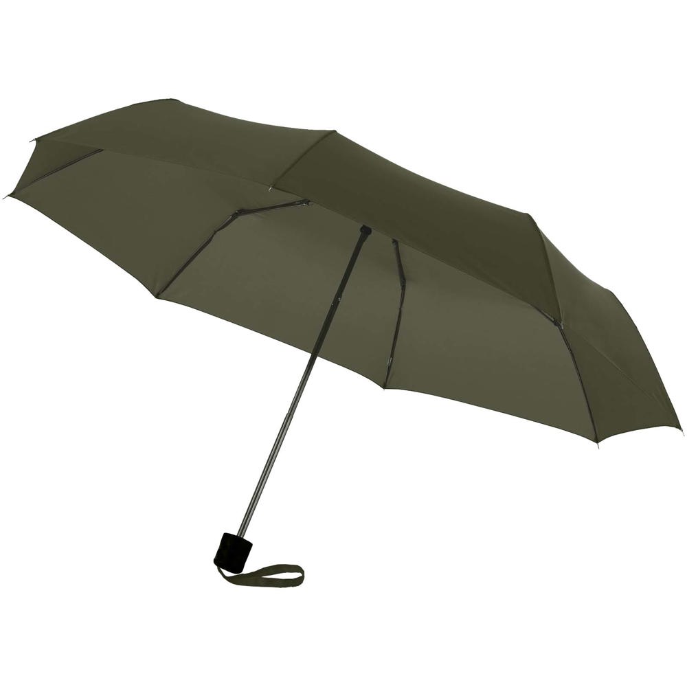 Ida 21.5'' opvouwbare paraplu - voor bedrijven en relatiegeschenken - Bosgroen