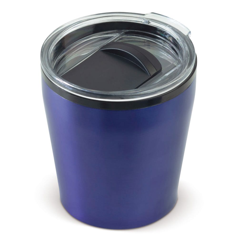 Koffiebeker metallic 180ml - kopen of bedrukken - Donkerblauw