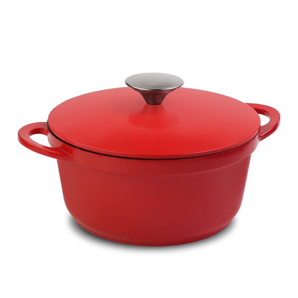 Orrefors Jernverk Aluminium pan 2.5L - bedrukt of onbedrukt verkrijgbaar - rood