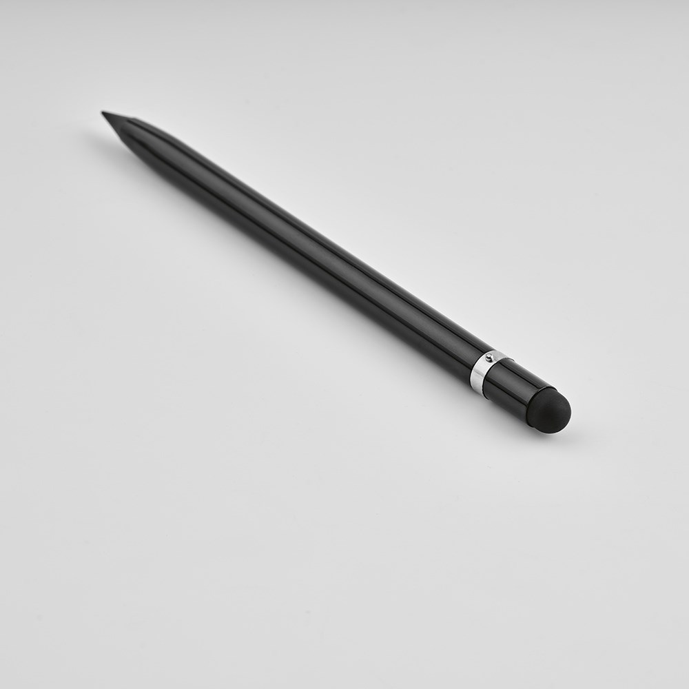 Voltaire Inktloze Pen Gerecycled Aluminium - Zwart