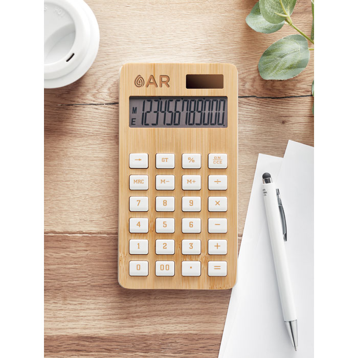 CALCUBIM - Bamboe rekenmachine - kopen of bedrukken