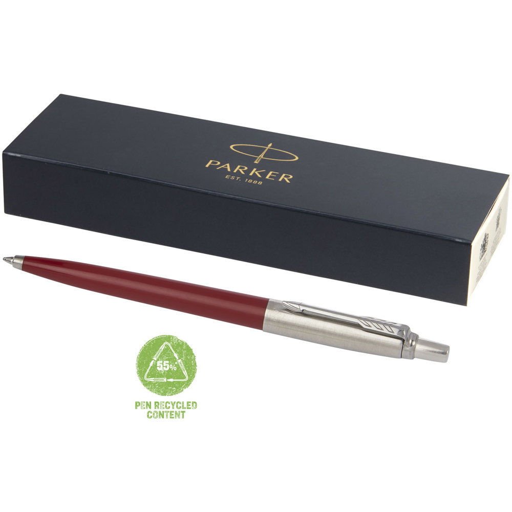 Parker Jotter gerecyclede balpen (zwarte inkt) - voor bedrijven en relatiegeschenken - Donkerrood