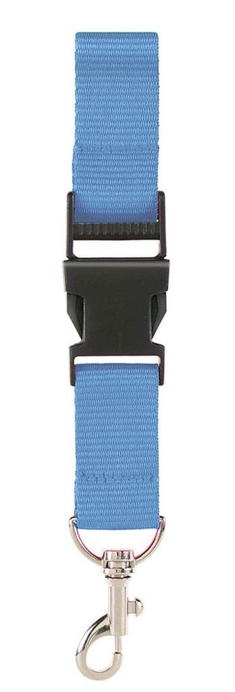 100% rPET neklint 2,5 cm - bedrukt of onbedrukt verkrijgbaar - Lichtblauw (PMS 292c) / Lichtblauw