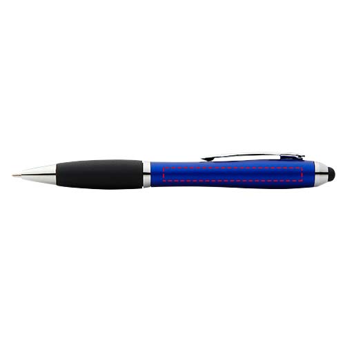 Nash stylus balpen gekleurd met zwarte grip (blauwe inkt)