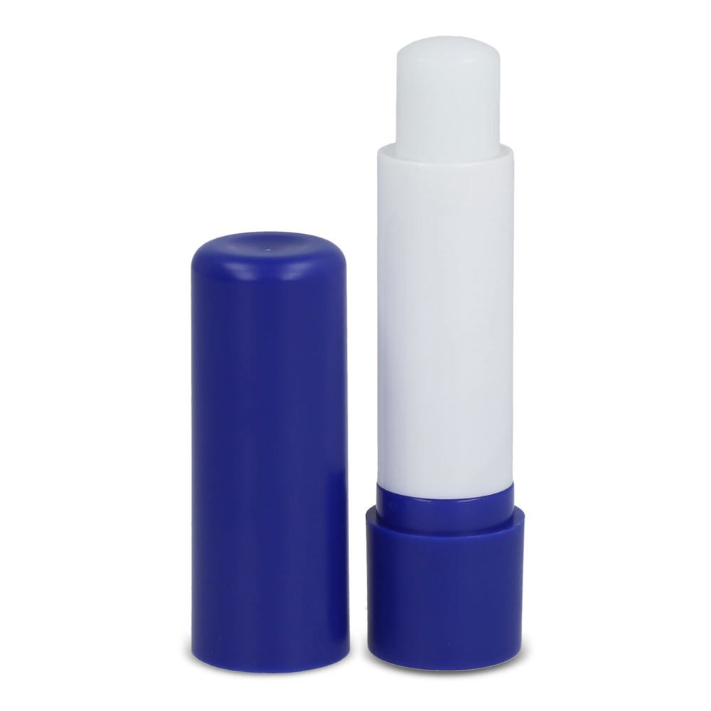 Klassieke lippenbalsemstick gerecycled materiaal - bedrukt of onbedrukt verkrijgbaar - blauw