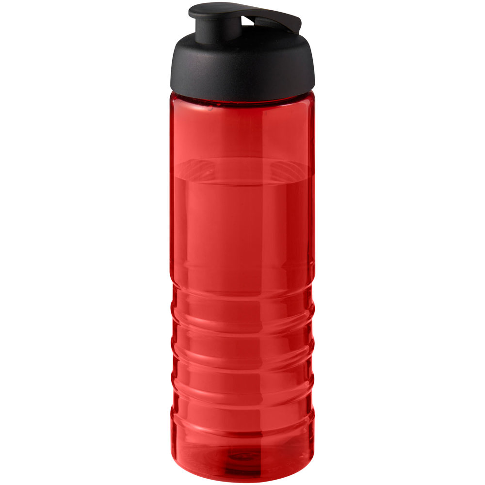 H2O Active® Eco Treble 750 ml drinkfles met klapdeksel - voor bedrijven en relatiegeschenken - Rood, Zwart