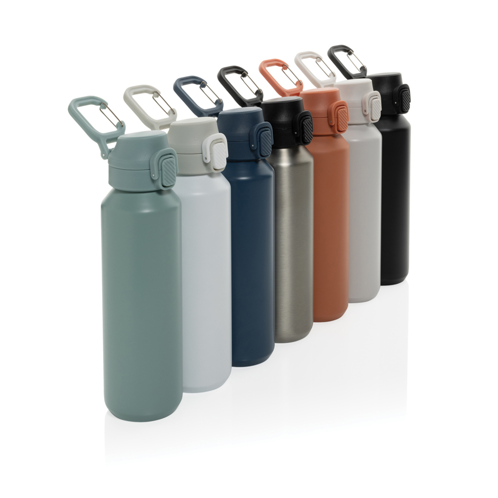 Via RCS Re-steel lockable sport bottle 600ML - bedrukt of onbedrukt verkrijgbaar