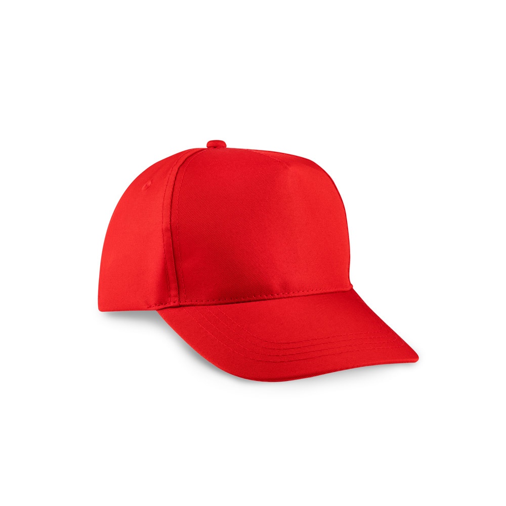 BENEDICT. Pet van gerecycled polyester (100% rPET) - bedrukt of onbedrukt verkrijgbaar - rood