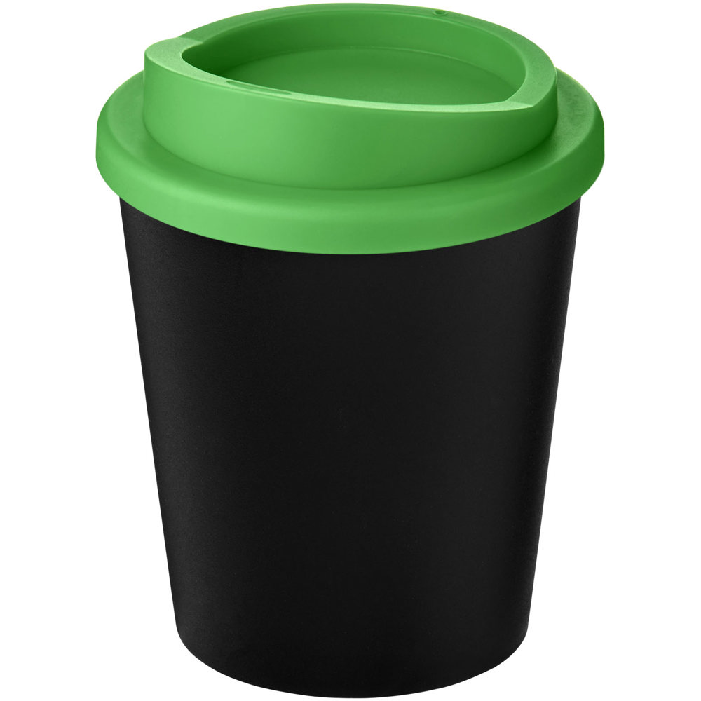 Americano® Espresso Eco 250 ml gerecyclede beker - met logo of onbedrukt bestellen - Zwart, Groen