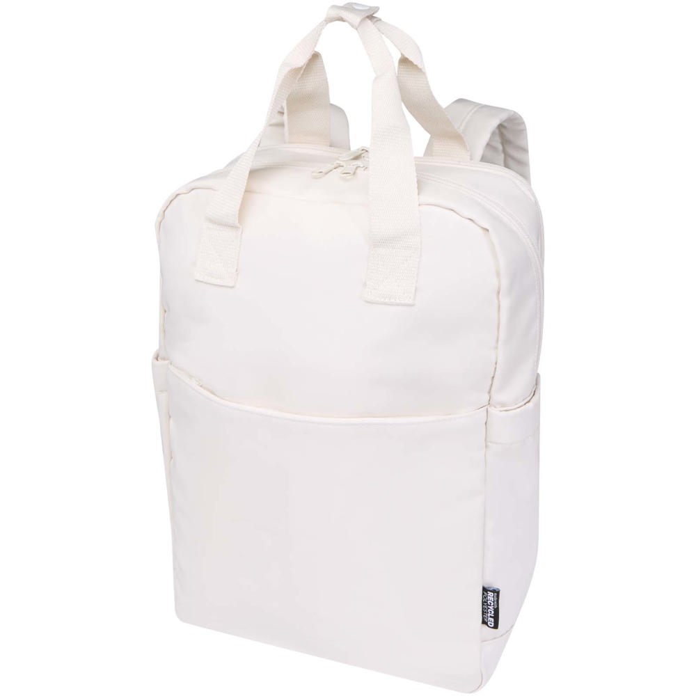 Trip 14" Aware™ gerecyclede laptoprugzak 9 l - bedrukt of onbedrukt verkrijgbaar - offwhite