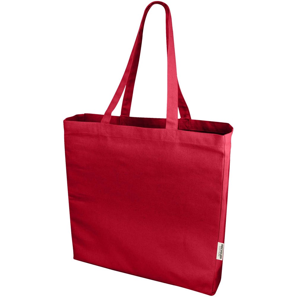 Odessa 220 g/m² GRS gerecyclede totebag 13L - voor bedrijven en relatiegeschenken - Rood
