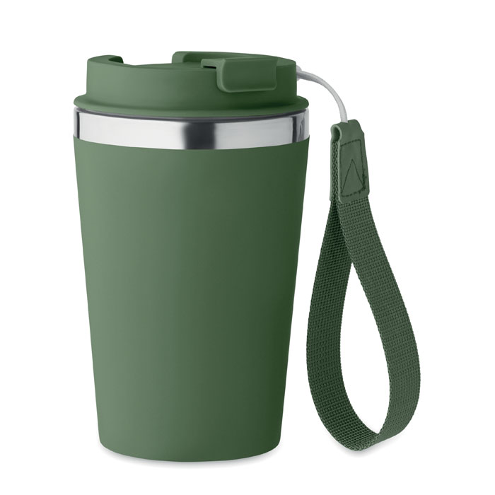 TOPAZ - Dubbelwandige beker 350ml - met logo of onbedrukt bestellen - Donker Marinegroen