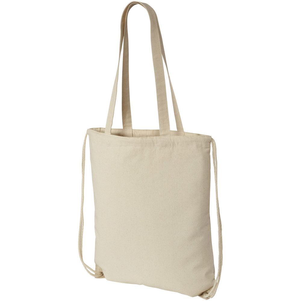 Eliza 240 g/m² katoenen rugzak met trekkoordsluiting 6L - voor bedrijven en relatiegeschenken