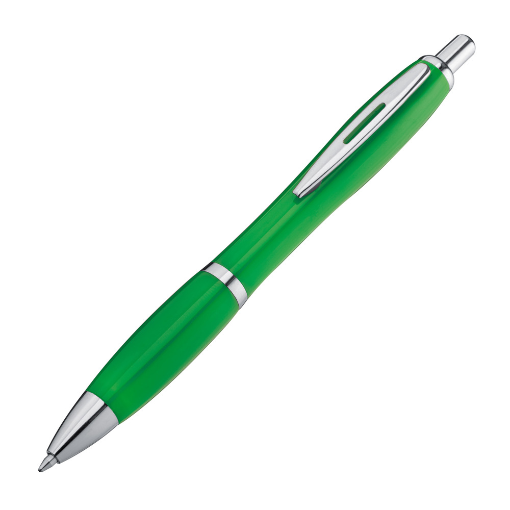 Kunststof pet met metalen clip - met logo of onbedrukt bestellen - groen