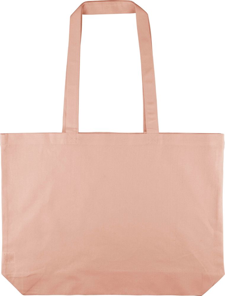 Katoen (140 gsm) boodschappentas Tarin - voor bedrijven en relatiegeschenken - peach