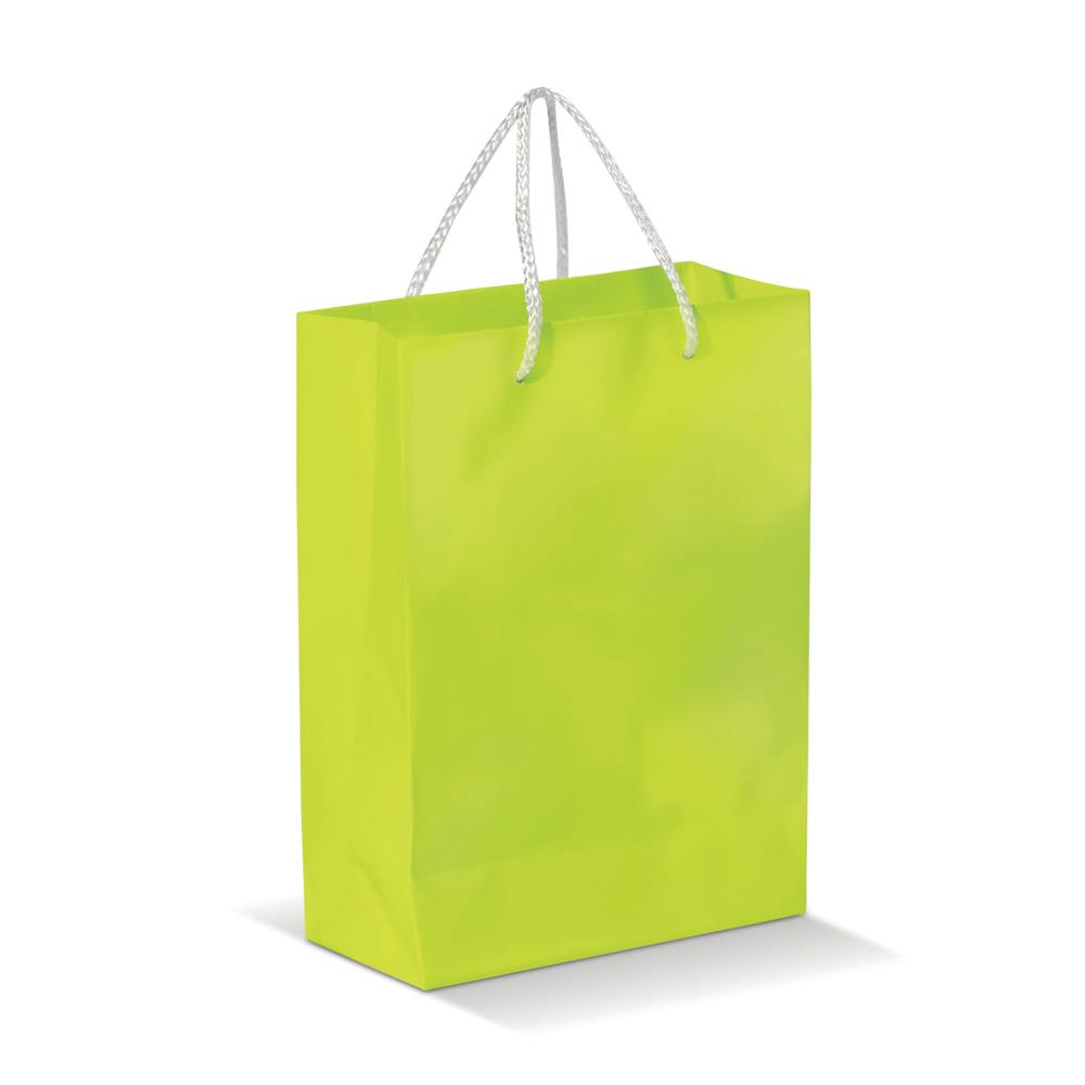 Draagtas papier groot 200g/m2 - voor bedrijven en relatiegeschenken - lichtgroen