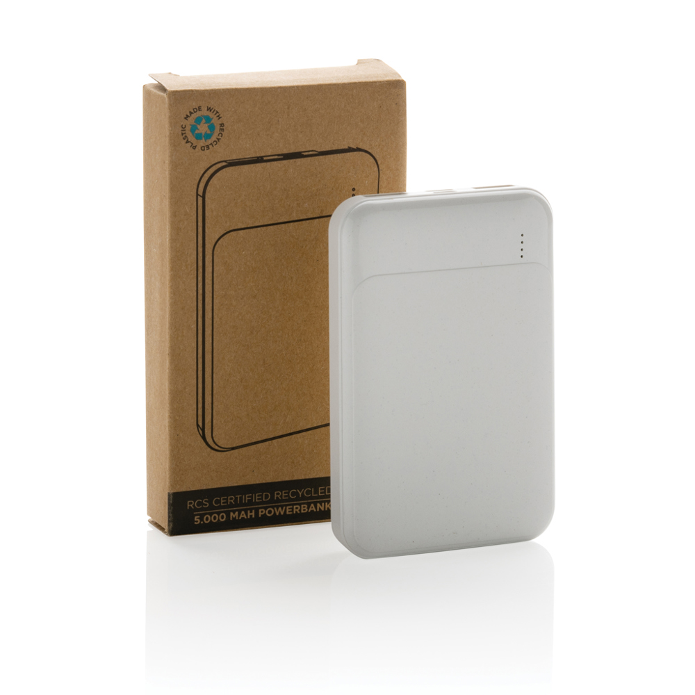 RCS gerecycled plastic 5.000 mAh powerbank