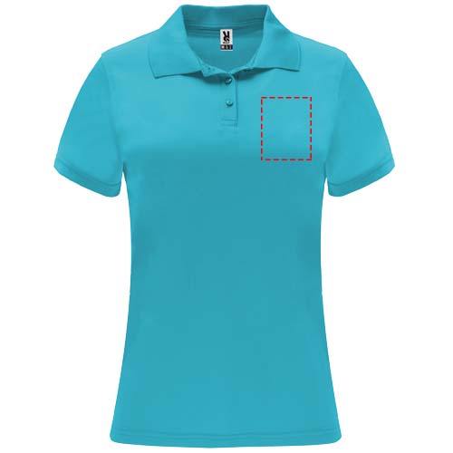 Monzha 150 g/m² sportpolo met korte mouwen voor dames