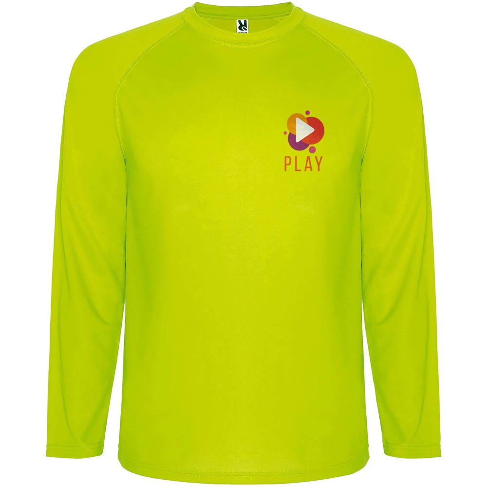 Montecarlo 150 g/m² heren sport t-shirt met lange mouwen