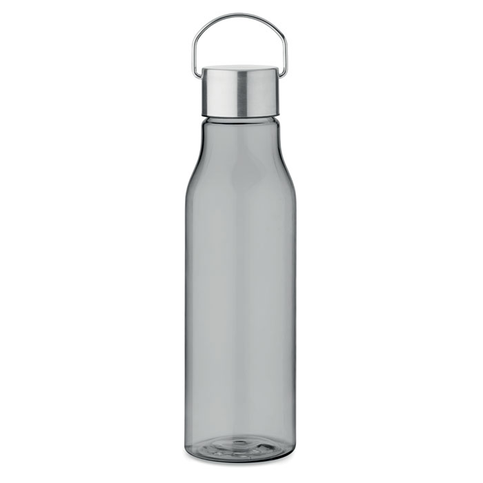 VERNAL - RPET fles met PP dop 600 ml - met logo of onbedrukt bestellen - Transparant Grijs