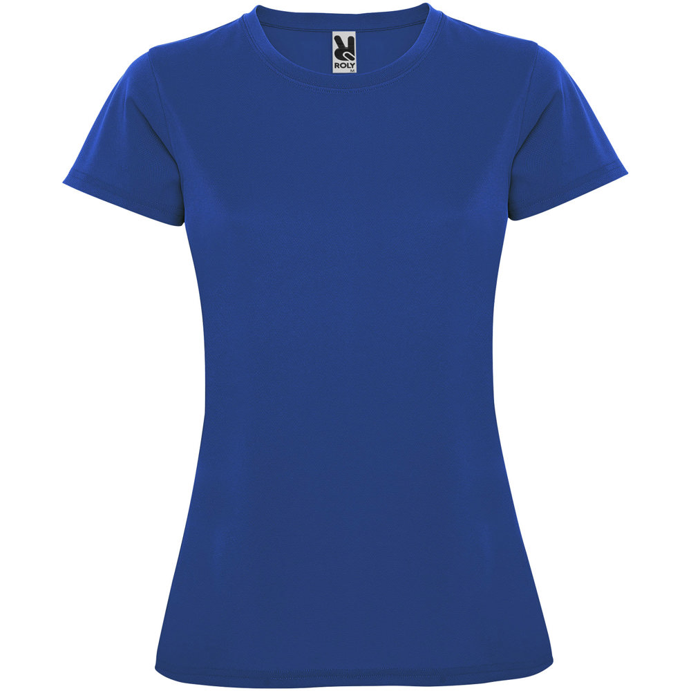 Montecarlo sportshirt met korte mouwen voor dames - bedrukt of onbedrukt verkrijgbaar - Koningsblauw