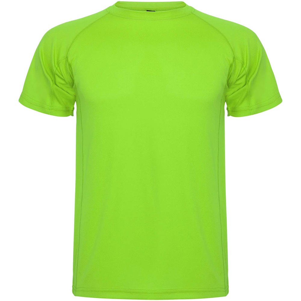Montecarlo sportshirt met korte mouwen voor heren - met logo of onbedrukt bestellen - lime