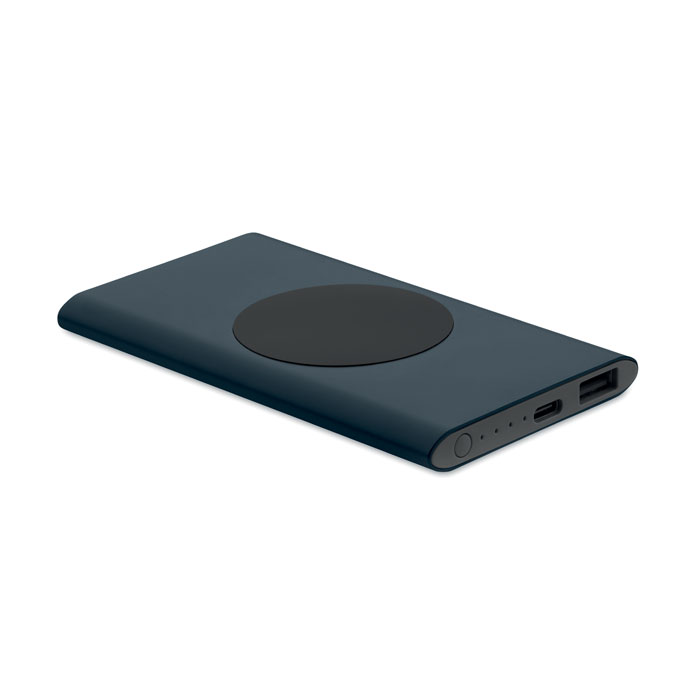 POWERPLUS - Power bank 5000mAh 15W - bedrukt of onbedrukt verkrijgbaar - Marineblauw