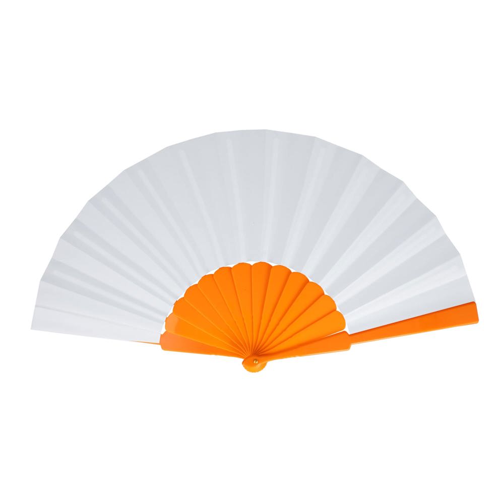 Waaier plastic & polyester - voor bedrijven en relatiegeschenken - Oranje