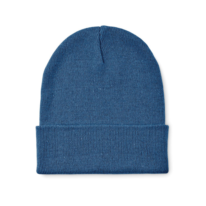 BEANIX - Gebreide muts met boord - bedrukt of onbedrukt verkrijgbaar - blauw