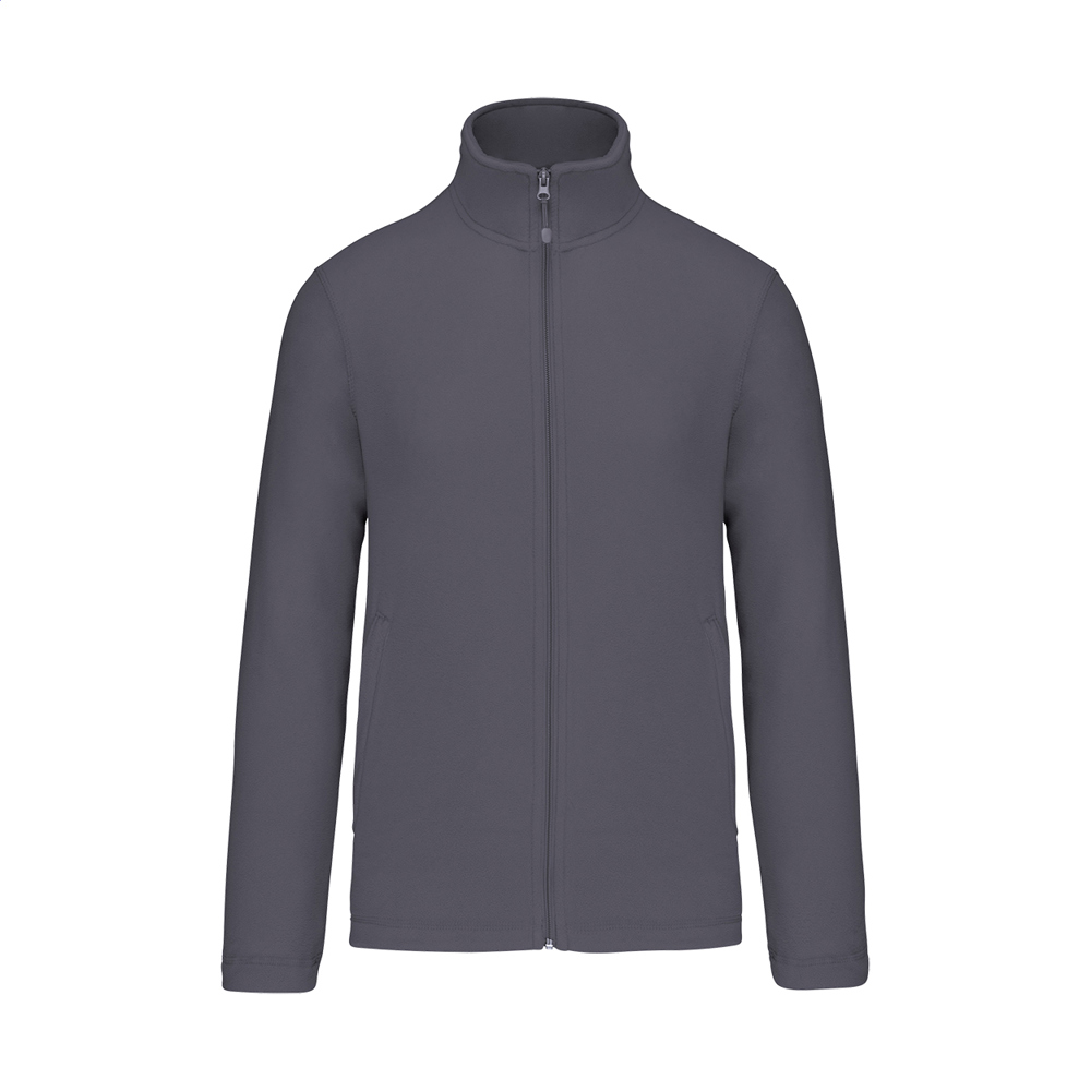KA9102 - full zip fleece jas - bedrukt of onbedrukt verkrijgbaar - Licht Grijs