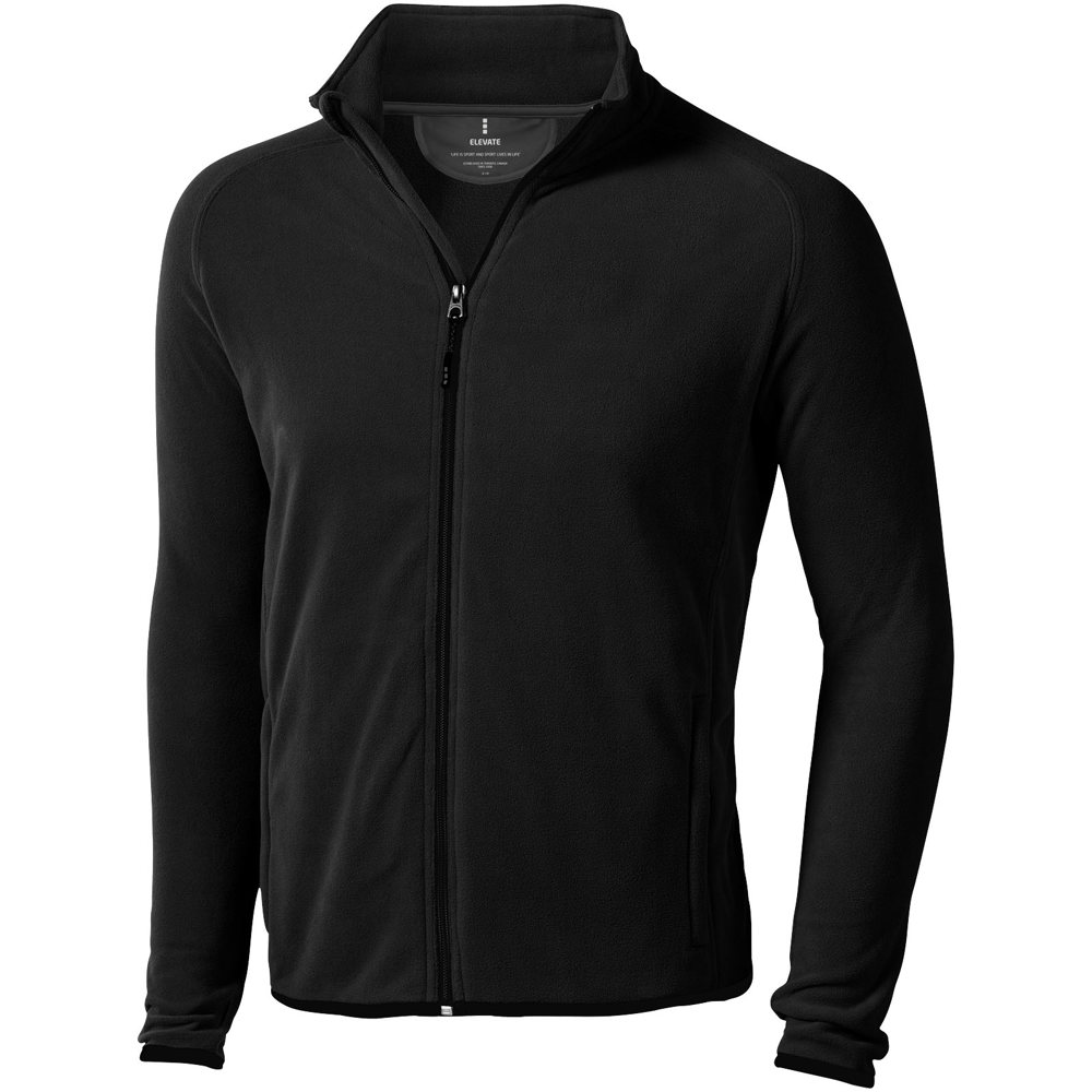 Brossard fleece heren jas met ritssluiting - kopen of bedrukken - zwart