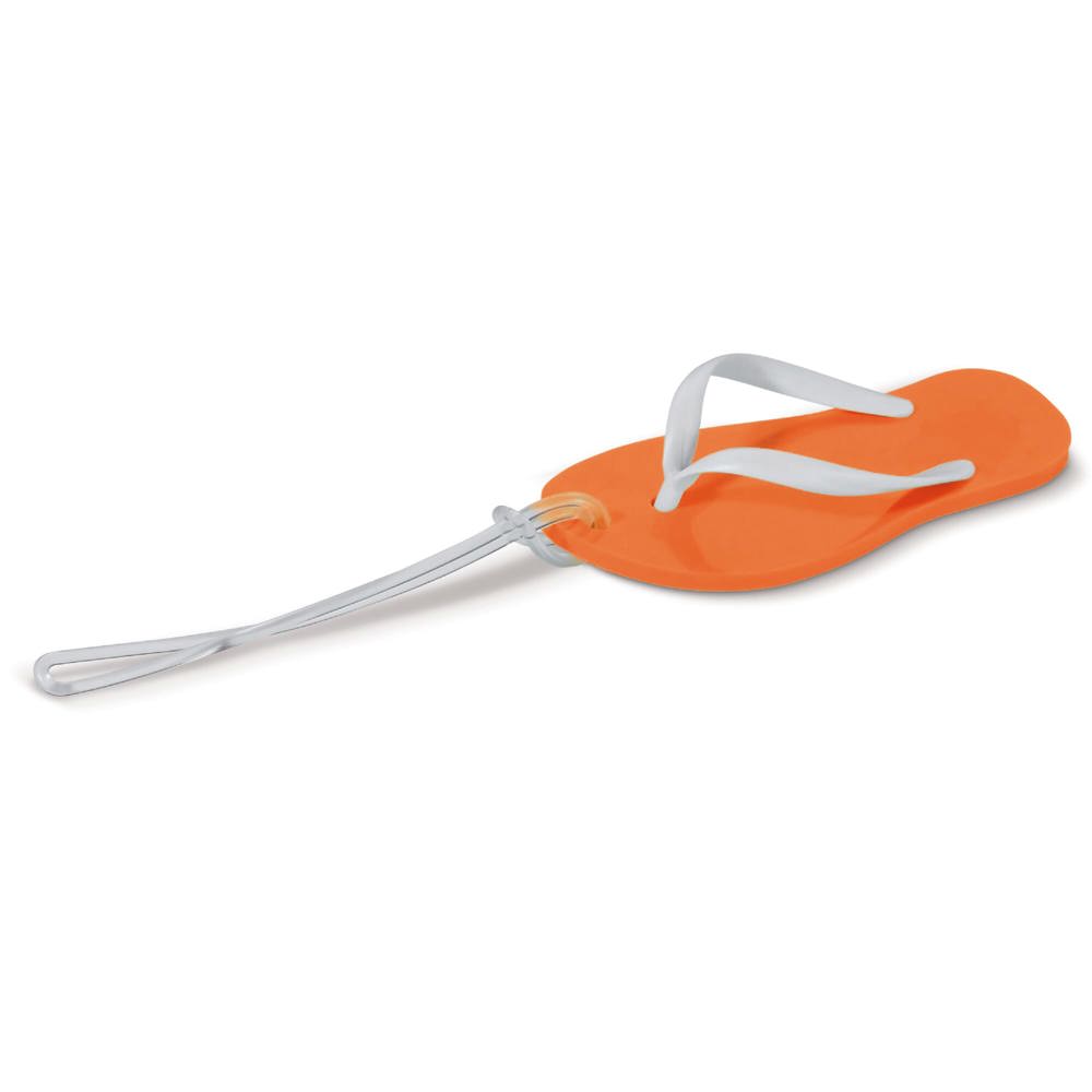 Bagagelabel slipper - kopen of bedrukken - oranje