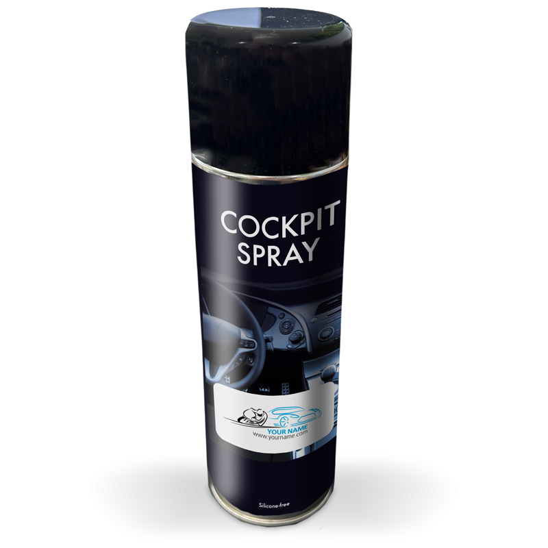 Cockpitspray Semi Gloss 400ml - bedrukt of onbedrukt verkrijgbaar