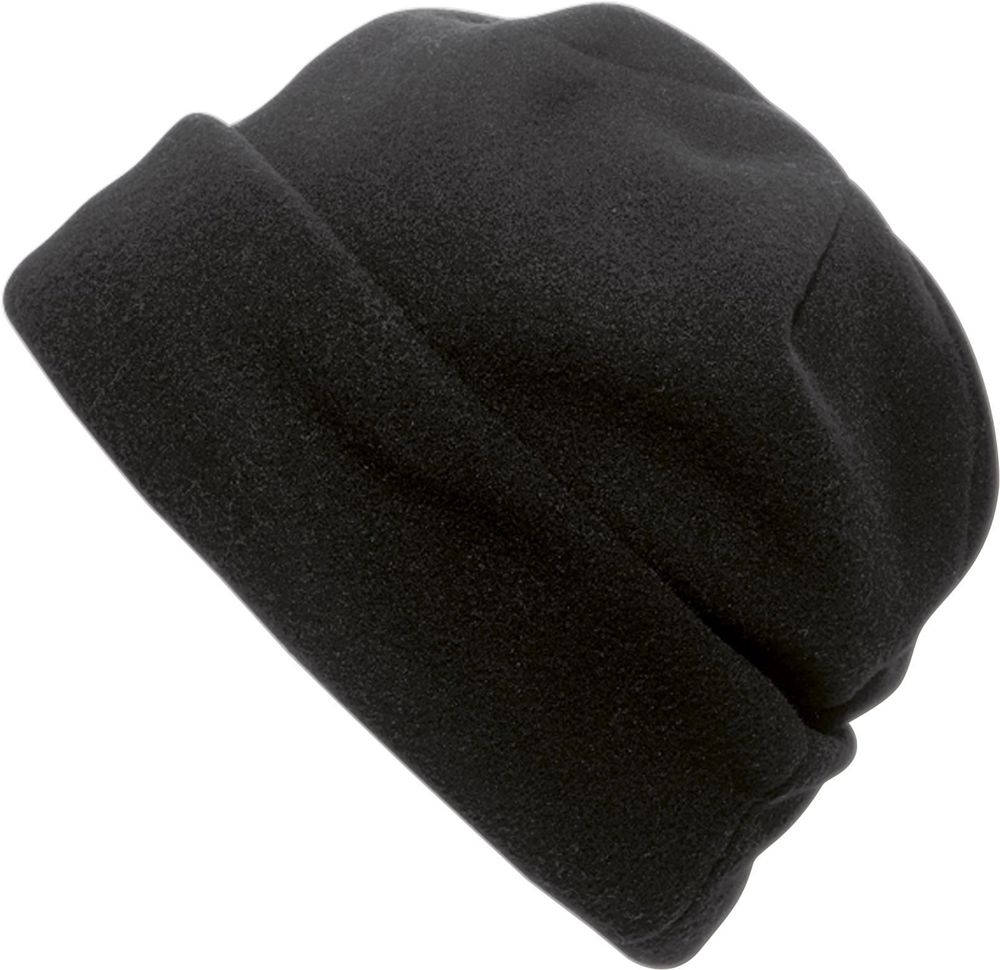 Polyester fleece (200 gr/m²) muts Elliana - voor bedrijven en relatiegeschenken - zwart