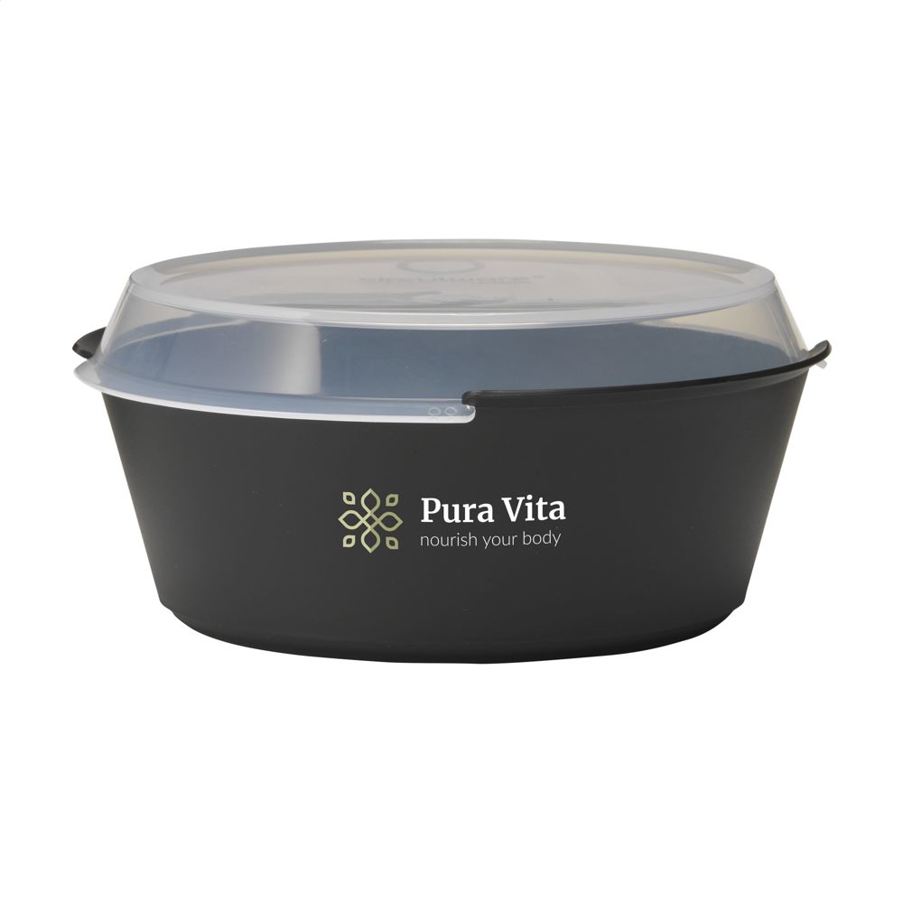 CirculBowl with Lid 1200ml - voor bedrijven en relatiegeschenken - black