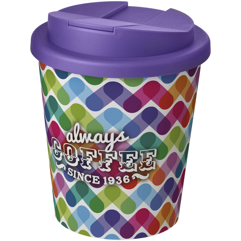 Brite-Americano® Espresso 250 ml geïsoleerde beker - met logo of onbedrukt bestellen - Wit, Paars