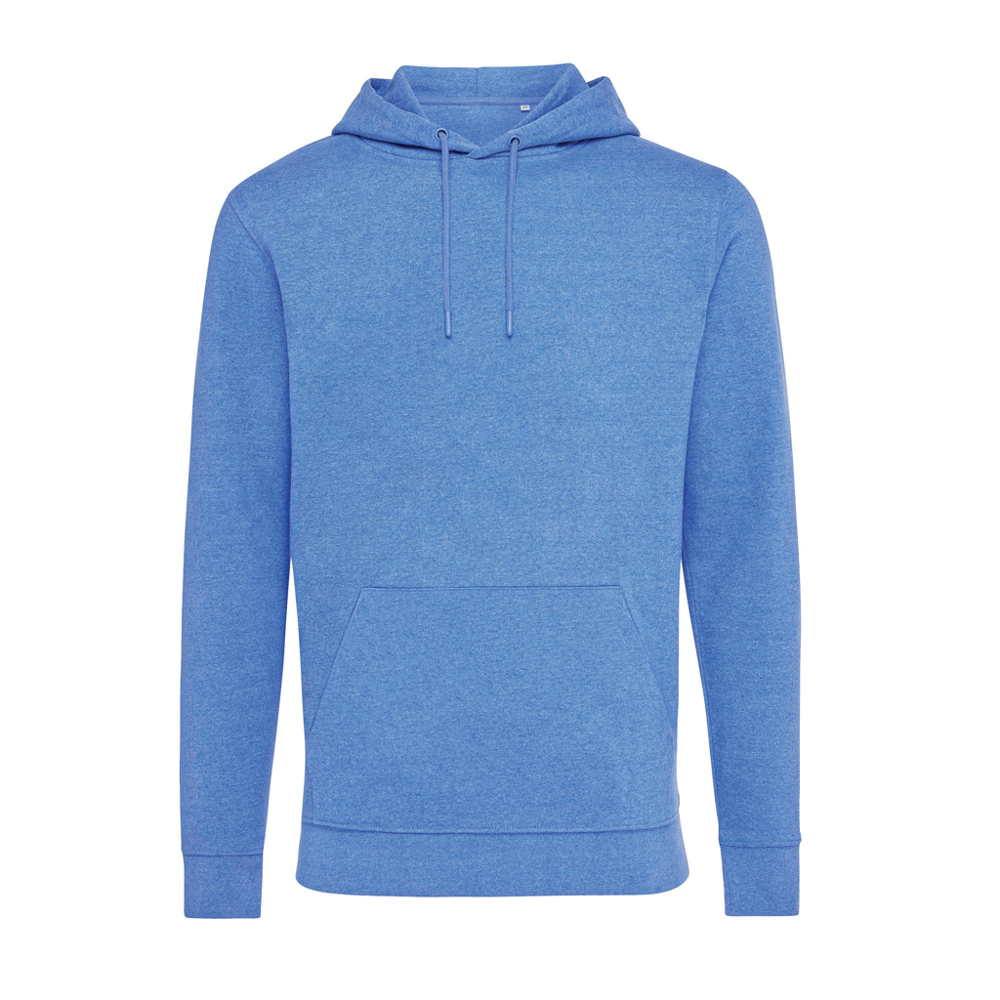 IQONIQ Torres gerecycled katoen hoodie ongeverfd - kopen of bedrukken - heather blue (± PMS heather blue)