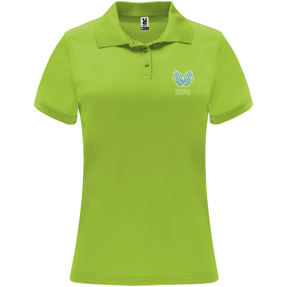 Monzha 150 g/m² sportpolo met korte mouwen voor dames
