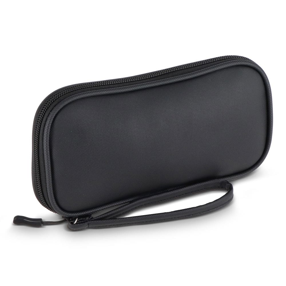 rPET PU-gecoate 210D Kyra organizer tas 20 x 11.5 x 2 cm - bedrukt of onbedrukt verkrijgbaar - zwart